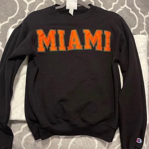 University of Miami bookstore crew neck
